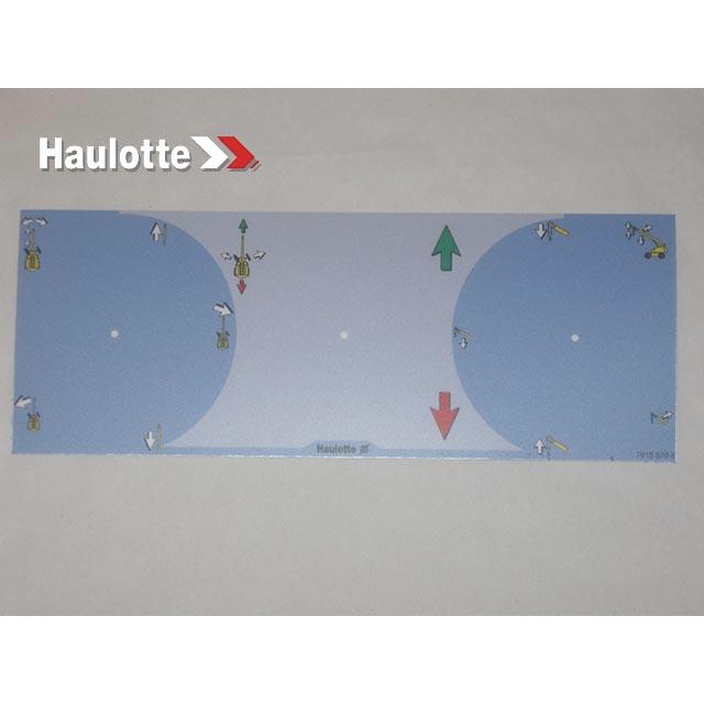 Haulotte Part # 3078150700 - RADIO CONTROL BOX LABEL
