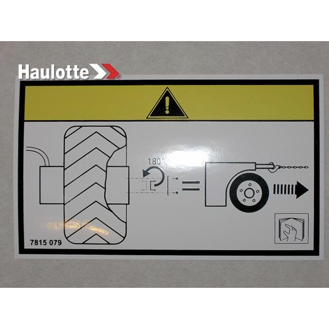 Haulotte Part # 3078150790 - DEREINAGE LABEL