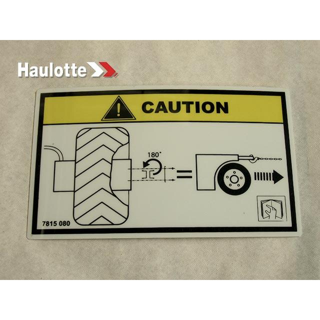 Haulotte Part # 3078150800 - DECAL - DEREINAGE