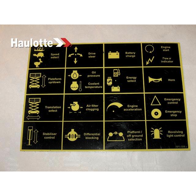 Haulotte Part # 3078150880 - LABEL