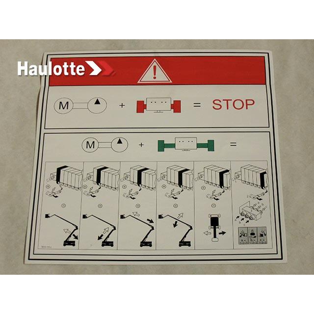 Haulotte Part # 3078151150 - MANUAL EMERGENCY OPERATION