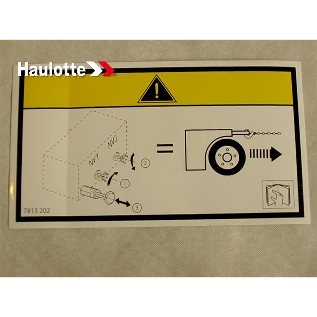 Haulotte Part # 3078152020 - LABEL