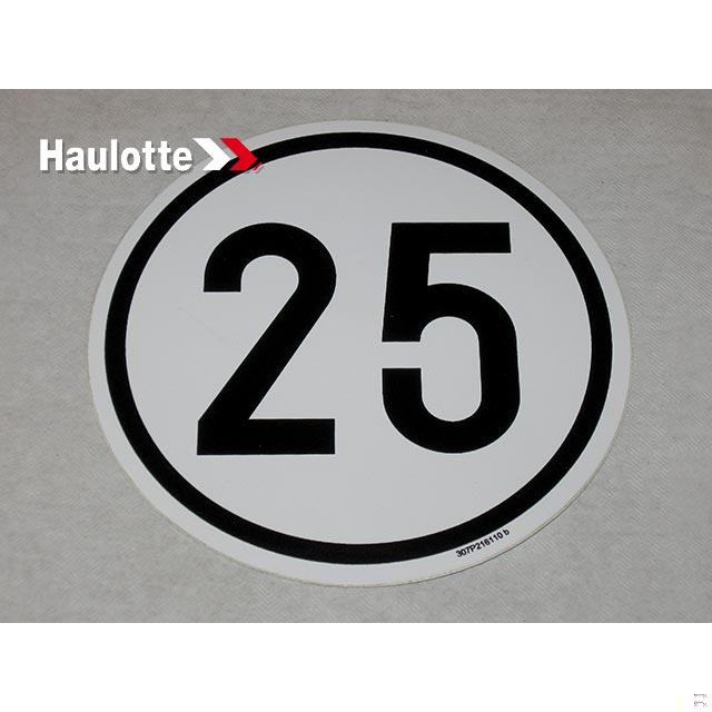 Haulotte Part # 307P216110 - LABEL
