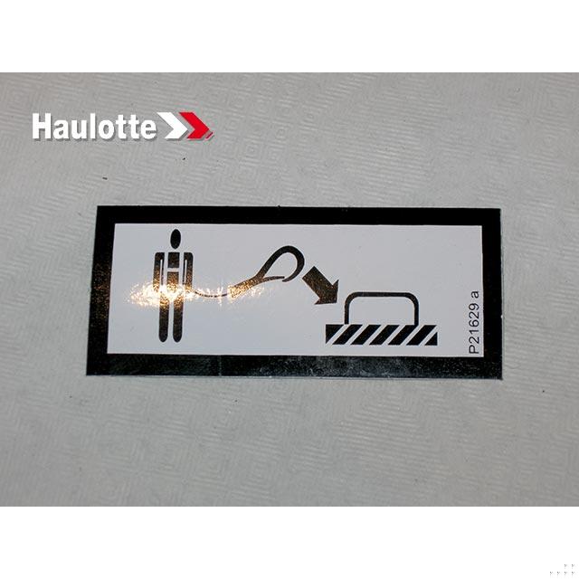 Haulotte Part # 307P216290 - HARNESS LABEL