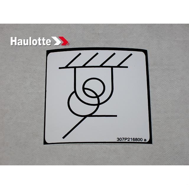 Haulotte Part # 307P216800 - LABEL
