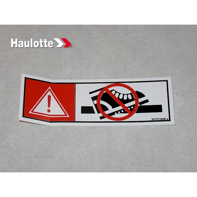 Haulotte Part # 307P218580 - LABEL