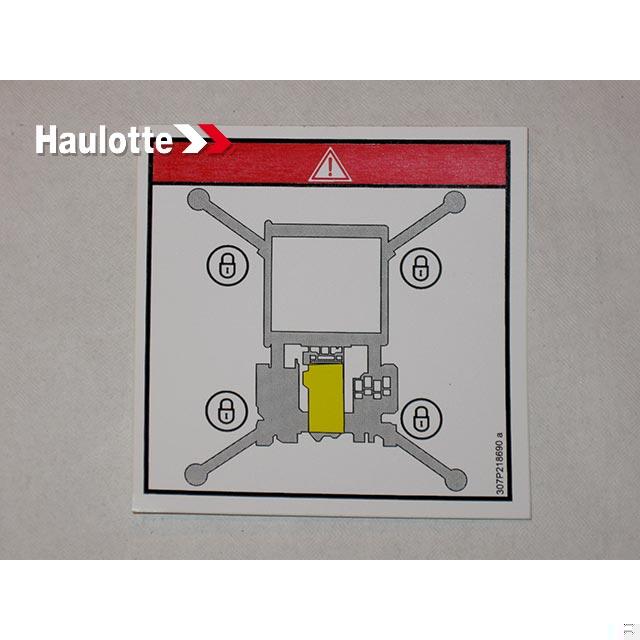 Haulotte Part # 307P218690 - LABEL