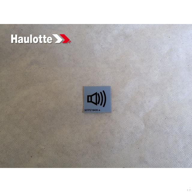 Haulotte Part # 307P219400 - LABEL