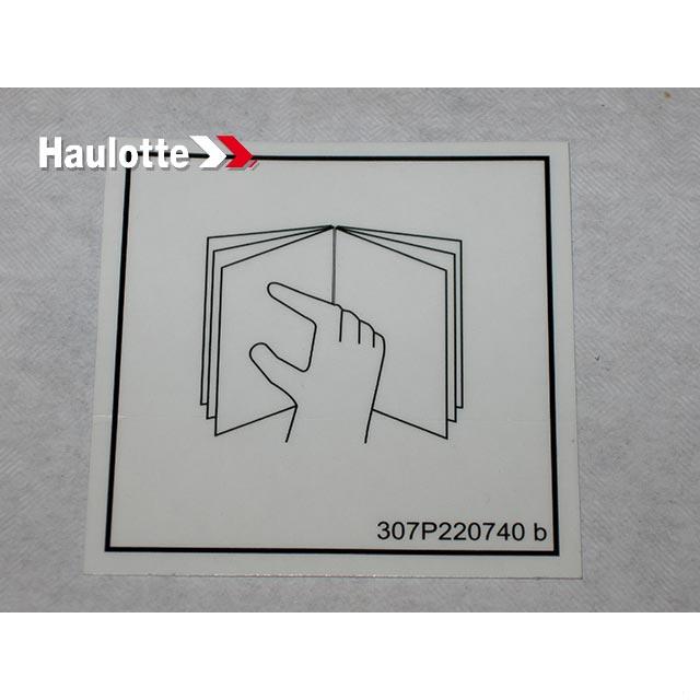 Haulotte Part # 307P220740 - LABEL