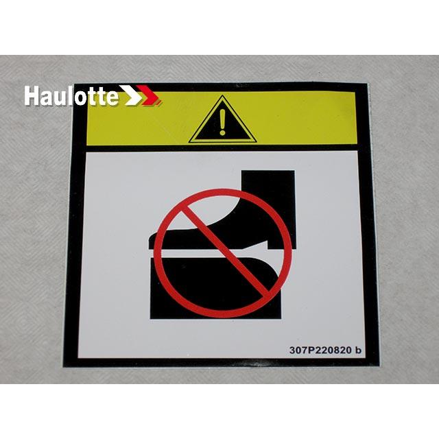 Haulotte Part # 307P220820 - LABEL