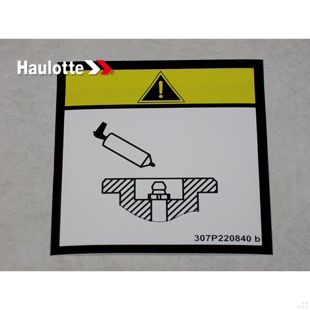 Haulotte Part # 307P220840 - LABEL