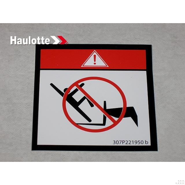 Haulotte Part # 307P221950 - LABEL