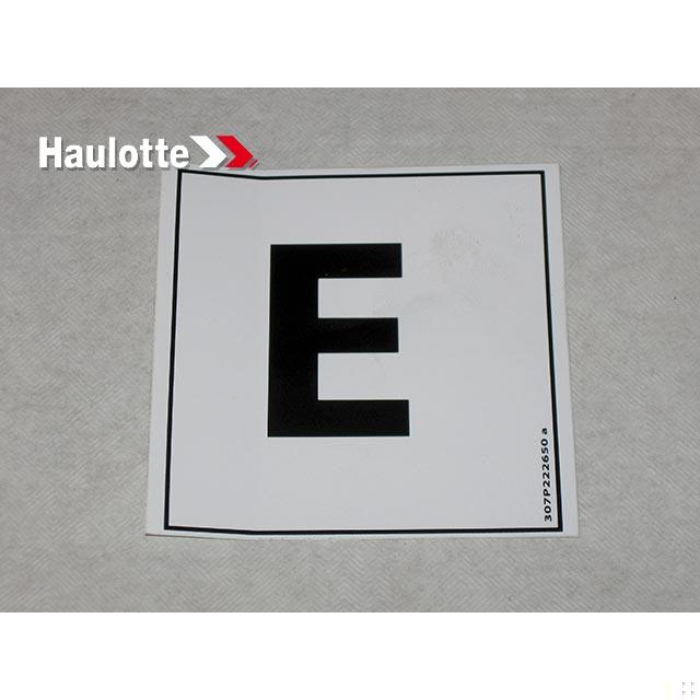 Haulotte Part # 307P222650 - LABEL