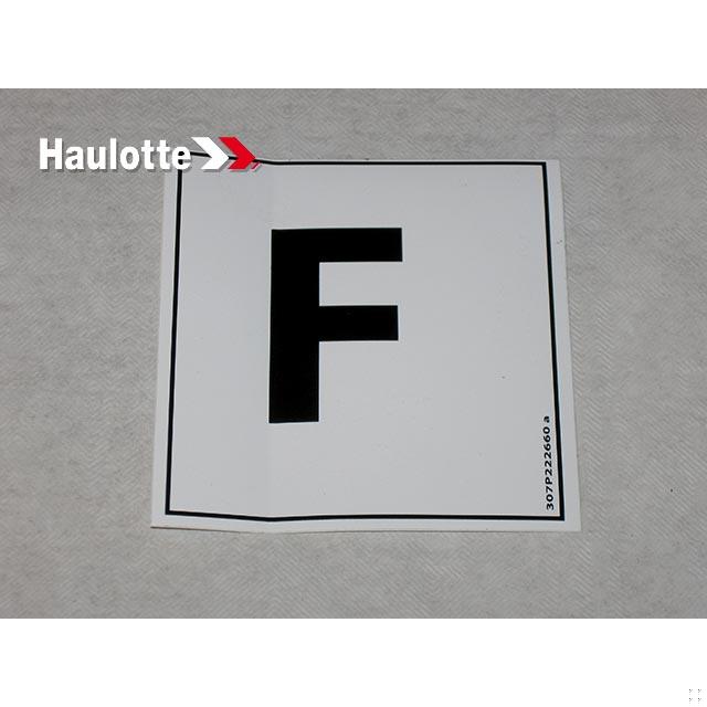 Haulotte Part # 307P222660 - LABEL
