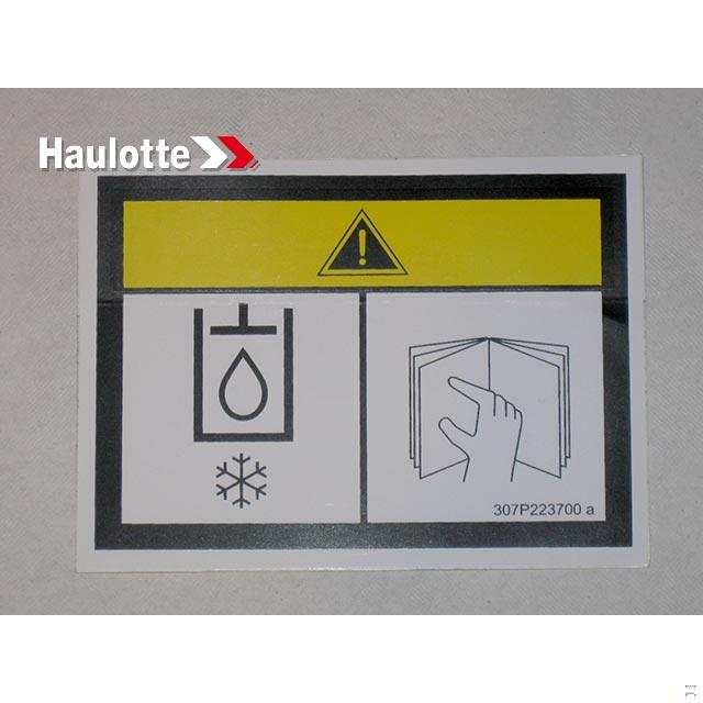 Haulotte Part # 307P223700 - LABELS-LABEL