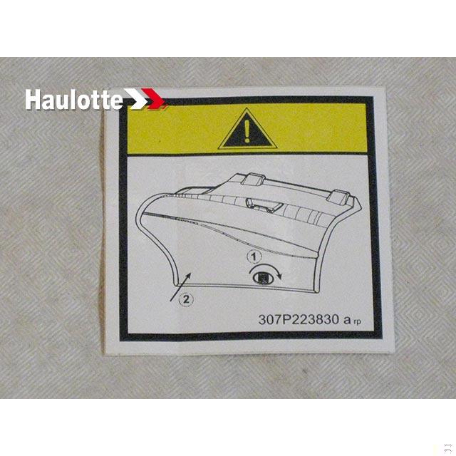 Haulotte Part # 307P223830 - MOTOR HOOD
