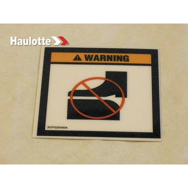 Haulotte Part # 307P225480 - LABEL