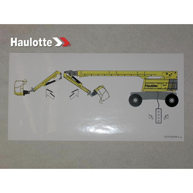 Haulotte Part # 307P226340 - LABEL