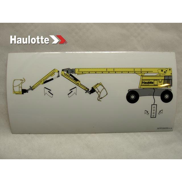 Haulotte Part # 307P226350 - LABEL