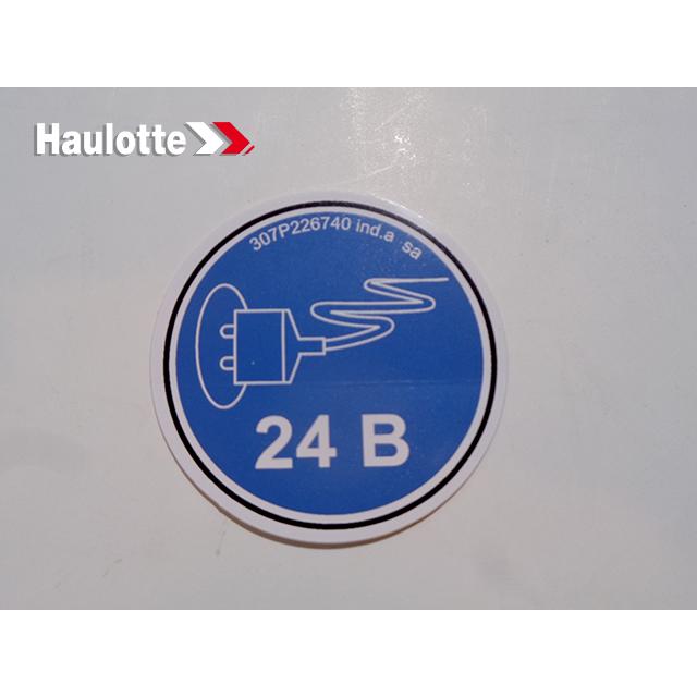 Haulotte Part # 307P226740 - PLUG SOCKET 24V ‚Äö√†√∂‚àö‚âÂ?7