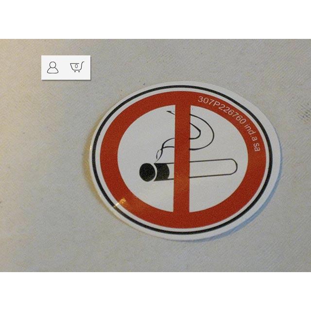 Haulotte Part # 307P226760 - SMOKING LABEL
