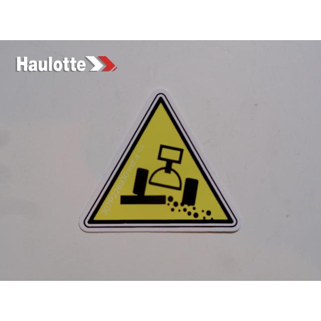 Haulotte Part # 307P226930 - DANGER LABEL