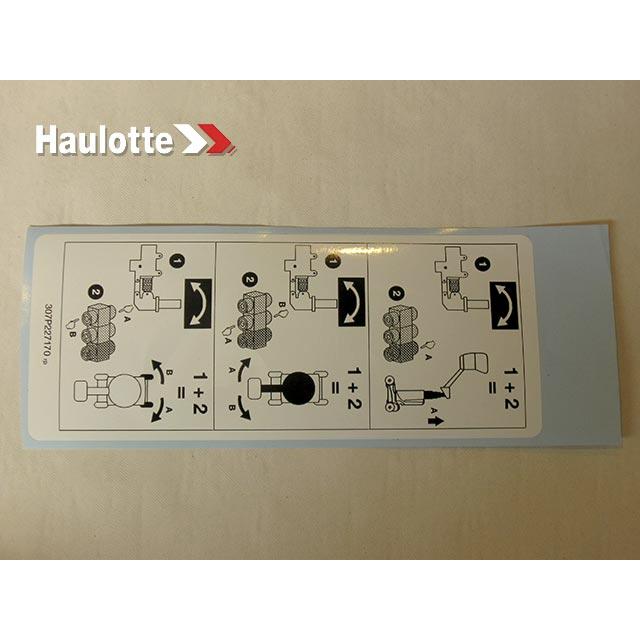 Haulotte Part # 307P227170 - LABEL