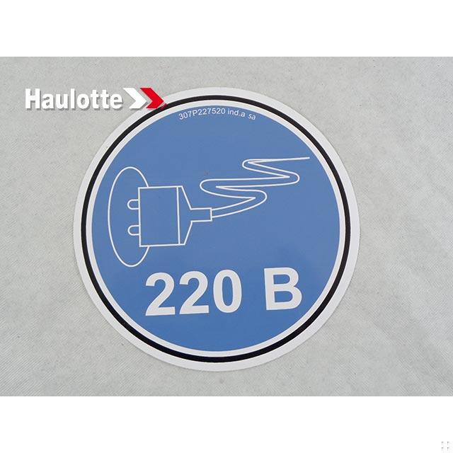 Haulotte Part # 307P227520 - PLUG SOCKET 220V ‚Äö√Ñ√∂‚àö‚Ä†‚àö‚àÇ‚Äö√†√∂‚Äö√¢¬ß100