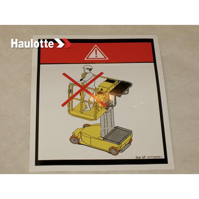 Haulotte Part # 307P228060 - LABEL