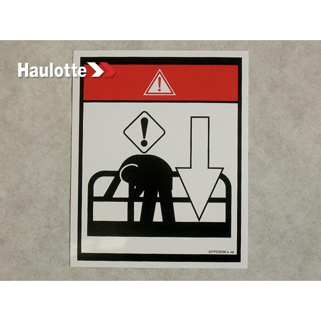 Haulotte Part # 307P228390 - LABEL