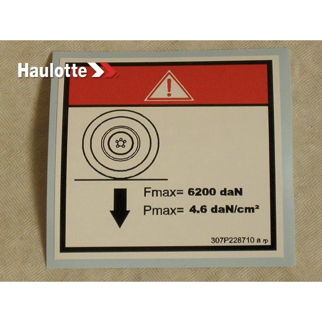Haulotte Part # 307P228710 - LOAD ON ON WHEEL