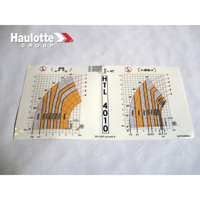 Haulotte Part # 307P228860 - LOAD CHART