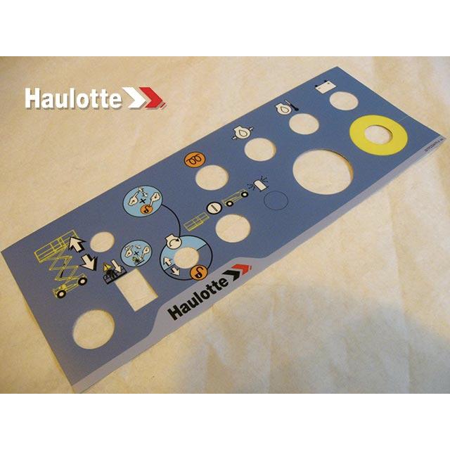 Haulotte Part # 307P232470 - CONTROL BOX LABEL