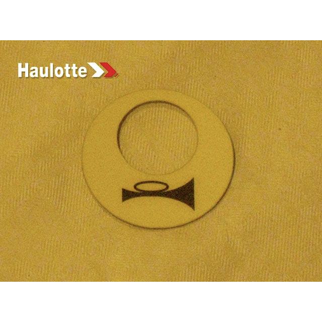 Haulotte Part # 307P232520 - DECAL - HORN SYM-CONTROL BOX