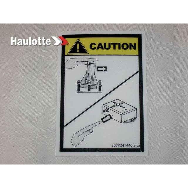 Haulotte Part # 307P241440 - Decal-Tilt Sensor