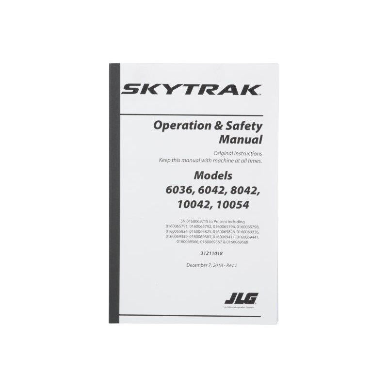 JLG Part # 31211018 - 6036/42. 8042. 10042/54 OPS MNL