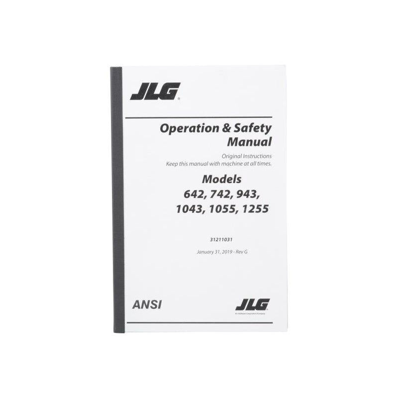 JLG Part # 31211031 - 642. 943. 1055. 1255 OP&SAFE MNL