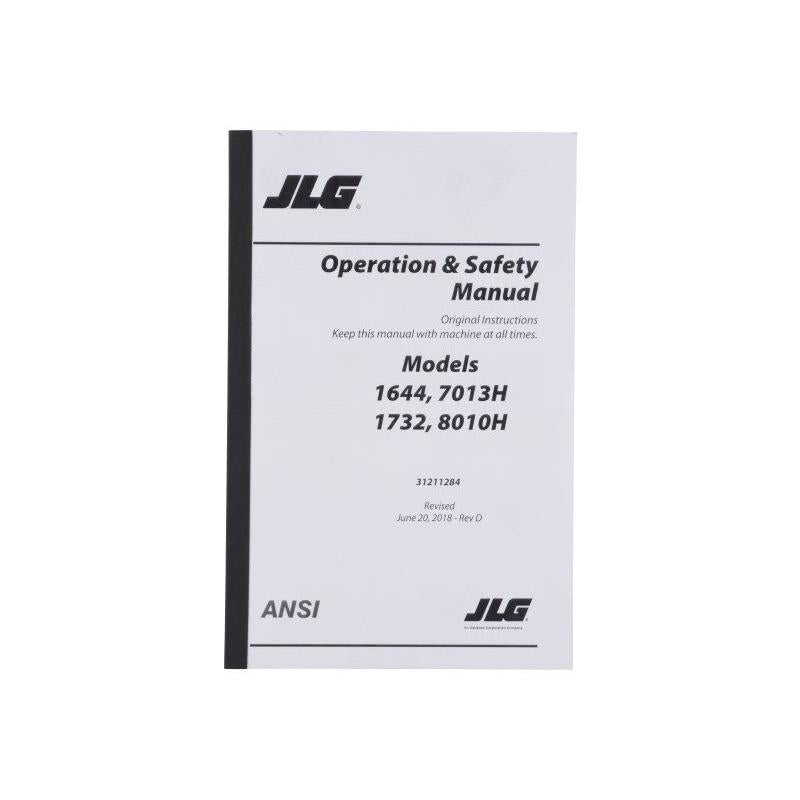 JLG Part # 31211284 - 1644. 1732 OPER & SAFETY MNL