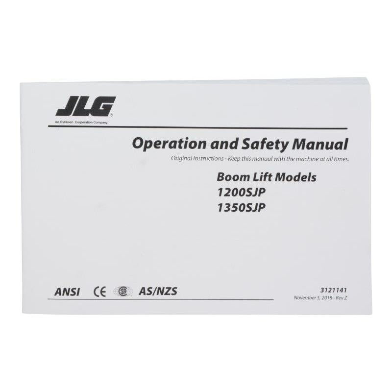 JLG Part # 3121141 - MNL. 1200/1350SJ GBL OPERATOR