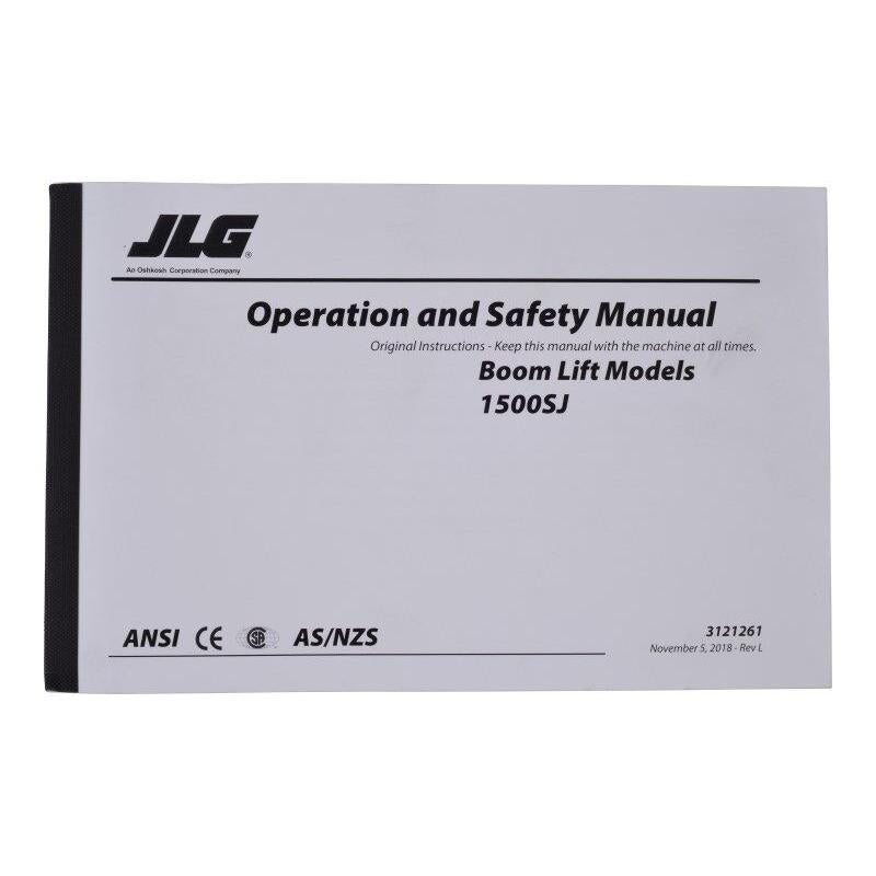 JLG Part # 3121261 - MNL. 1500SJ GBL OPERATOR/SAFETY