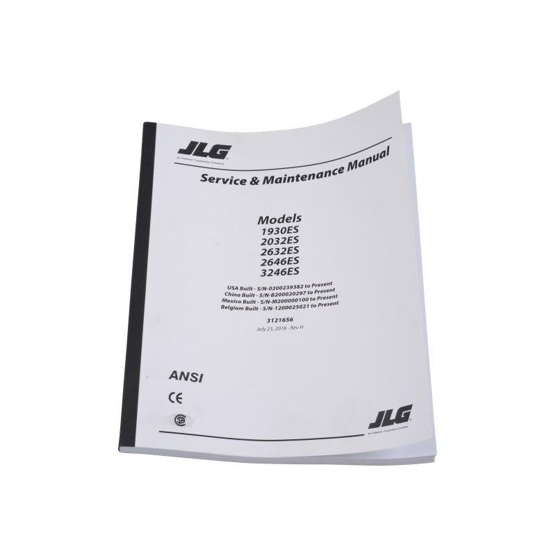 JLG Part # 3121656 - MNL. ES GBL SERVICE