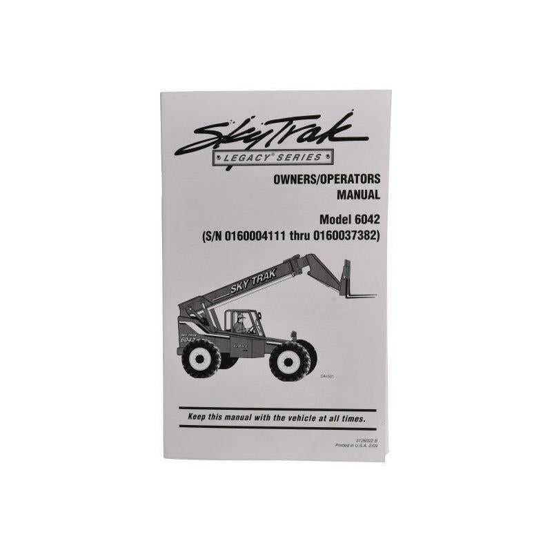 JLG Part # 3126022 - MANUAL. OWN/OPER 6042
