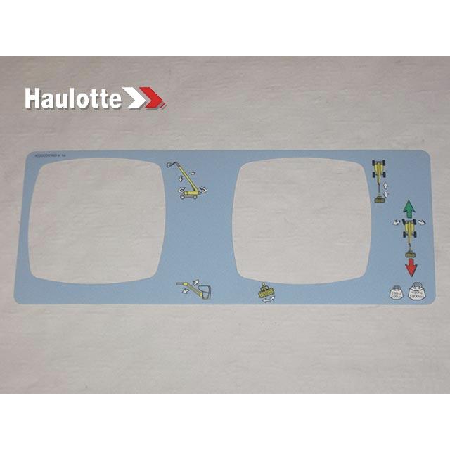 Haulotte Part # 4000000960 - BASKET CONTROL BOX LABEL