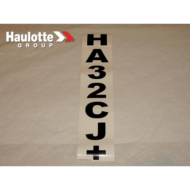 Haulotte Part # 4000016030 - DECAL - ICON. BLACK VERTICAL
