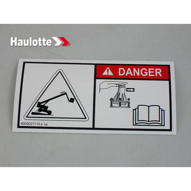 Haulotte Part # 4000027110 - TROUBLESHOOTING