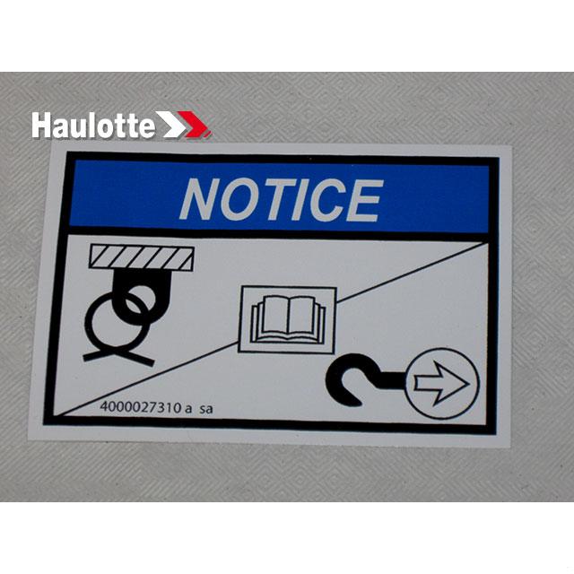Haulotte Part # 4000027310 - ANCHORAGE POINT