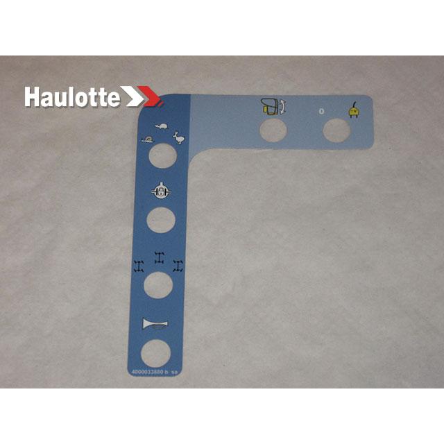 Haulotte Part # 4000033880 - Decal - Upper Control Box