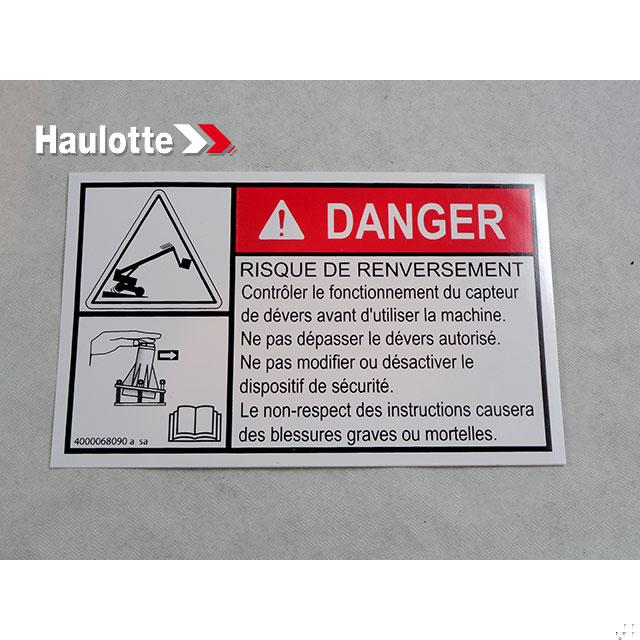 Haulotte Part # 4000068090 - TROUBLESHOOTING