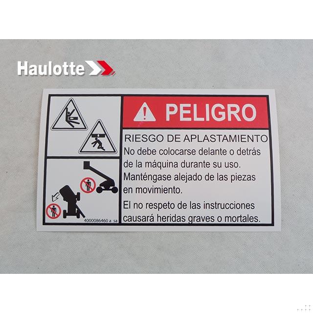 Haulotte Part # 4000086460 - BODY CRUSHING