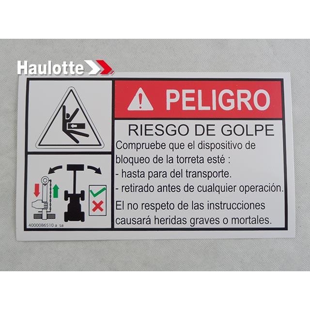 Haulotte Part # 4000086510 - BODY CRUSHING